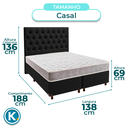 Ver imagem 3 de Kit Cabeceira + Cama Box + Colchão Casal D23 D23 Inducol