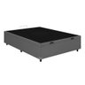 Cama Box Bau Casal Sintetico Premium Santo Box 47x138x188:cinza - 3