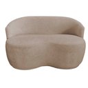 Ver imagem 3 de Namoradeira Decorativa Beatriz Orgânica Suede Bege