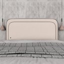 Ver imagem 5 de Cabeceira Estofada Cama Queen Lille com Led Bouclé Off White - M.a Bouclé Off White