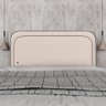 Cabeceira Estofada Cama Queen Lille com Led Bouclé Off White - M.a Bouclé Off White - 5