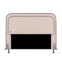 Ver imagem 6 de Cabeceira Estofada Cama Queen Lille com Led Bouclé Off White - M.a Bouclé Off White