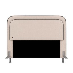 Cabeceira Estofada Cama Queen Lille com Led Bouclé Off White - M.a Bouclé Off White - 6