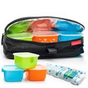 Ver imagem 1 de Bolsa Térmica Com Gelo Potes 8 Peças Fitness Marmita Lanche