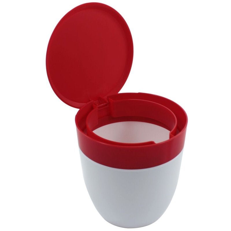 Kit Lixeirinha Dispenser Detergente Grade de Pia Cozinha - Cores - Vermelho - 6