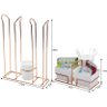 Organizador de Sachês Mexedores Porta Copos Café Água - Rosé Gold - Branco - 5