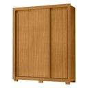 Ver imagem 2 de Guarda-Roupa Casal com 3 Portas de Correr e 2 Gavetas 156cm Multimóveis CR35676 Madeirado
