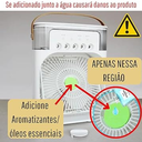 Ver imagem 4 de Ventilador Portátil de Mesa Mini Ar Condicionado Umidificado