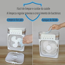 Ver imagem 3 de Ventilador Portátil de Mesa Mini Ar Condicionado Umidificado