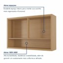 Ver mais imagens de Armário Aéreo 2 Portas com Nicho 120cm 100% Mdf Condessa