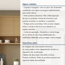 Ver imagem 6 de Armário Aéreo 2 Portas com Nicho 120cm 100% MDF Condessa Marrom/Carvalho