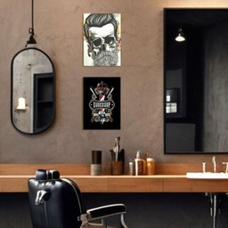 Kit 2 Placas Mdf Barbearia Old School Decoração Parede Br29 - 4