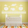 Painel de Parede para Decoração Quarto de Bebê modelo Ovelha com cerquinha - 2