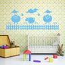 Painel de Parede para Decoração Quarto de Bebê modelo Ovelha com cerquinha - 1
