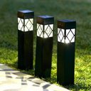 Ver imagem 4 de Kit 4 Luminária Solar Balizadora Jardim LED Branco Quente