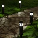 Ver imagem 2 de Kit 4 Luminária Solar Balizadora Jardim LED Branco Quente