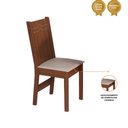 Ver imagem 3 de Kit 6 Cadeiras Paraty Mdf e Assento em Tecido Bagum