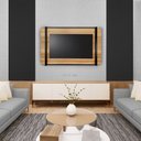 Ver imagem 1 de Painel para TV até 75 Polegadas Ripado Becca Estilo Industrial 250 x 100cm