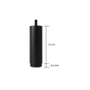 Ver imagem 2 de Mbox Pé de Cama Box 7 Unidades Pretas de 12 Cm Madeira