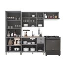 Ver imagem 3 de Armário de Cozinha Modulada Compacta Fidelitá Nara 100% MDF 4 Peças 280cm 12 Portas 2 Gavetas sem