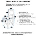 Ver imagem 3 de Kit Mesa + 4 Cadeiras Infantil Madeira Maciça Pinus Escolar Resistente Brincar Desenhar Educativa
