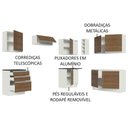 Ver imagem 5 de Armário de Cozinha Completa de Canto 100% MDF 409cm Branco/Rustic Acordes Madesa 01