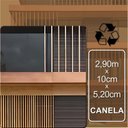 Ver imagem 5 de Painel Brise de Madeira Ecológica 290cm X 10cm X 52mm Formaco Decor