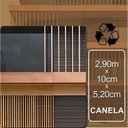 Ver imagem 5 de Painel Brise de Madeira Ecológica 290cm x 10cm x 52mm Formaco Decor Marrom/Canela