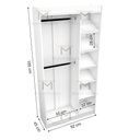 Ver imagem 2 de MODULO CLOSET OU LOJA COM SAPATEIRA M134.2021.B (CASA) MUNDI MOVEIS