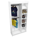 Ver imagem 1 de MODULO CLOSET OU LOJA COM SAPATEIRA M134.2021.B (CASA) MUNDI MOVEIS