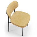Ver imagem 5 de Cadeira Decorativa Estofada para Sala de Jantar Melina L02 Couríssimo Casco Fendi - Lyam Decor