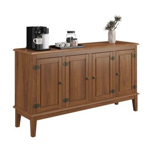 Balcão de Madeira Maciça 4 Portas - Amêndoa Amêndoa