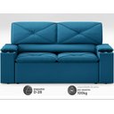 Ver imagem 4 de Sofá com Porta Copos Retrátil e Reclinável Pop 1,54m Velosuede Royal - Netsofas