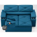 Ver imagem 5 de Sofá com Porta Copos Retrátil e Reclinável Pop 1,54m Velosuede Royal - Netsofas