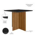 Ver imagem 3 de Mesa de Jantar Quadrada de Vidro 4 Lugares 90cm sem Cadeiras Helô Poliman Móveis