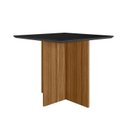 Ver imagem 4 de Mesa de Jantar Quadrada de Vidro 4 Lugares 90cm sem Cadeiras Helô Poliman Móveis