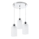 Ver imagem 1 de Pendente/Luminária Track em Vidro Leitoso 03 Lâmpadas E27 Startec