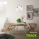Ver imagem 2 de Pendente/Luminária Track em Vidro Leitoso 03 Lâmpadas E27 Startec