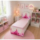 Ver imagem 2 de Quarto Completo Guarda Roupa + Mini Cama Princesa Infantil