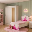 Ver imagem 6 de Quarto Completo Guarda Roupa + Mini Cama Princesa Infantil