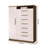 Cômoda Grande Para Quarto Casal Mega Jequitibá Off White J&A - 4