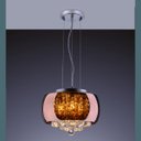 Ver imagem 3 de Pendente/Plafon em Vidro e Cristal Attractive Cobre 28cm G9 - Lustre Design Moderno Sala/Quarto