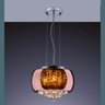 Pendente/Plafon em Vidro e Cristal Attractive Cobre 28cm G9 - Lustre Design Moderno Sala/Quarto - 3