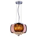 Ver imagem 1 de Pendente/Plafon em Vidro e Cristal Attractive Cobre 28cm G9 - Lustre Design Moderno Sala/Quarto
