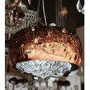 Ver imagem 2 de Lustre Cristal Pendente Plafon 40cm Cobre Decoração - Cobre