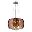 Ver imagem 1 de Lustre Cristal Pendente Plafon 40cm Cobre Decoração - Cobre