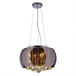 LUSTRE CRISTAL PENDENTE PLAFON 40 CROMADO DECORAÇÃO- CROMADO - 1