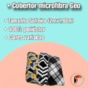 Ver imagem 3 de Coberto Manta Microfibra Estampa Geométrica Cinza 2