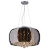 Pendente/Plafon em Vidro e Cristal Attractive Cromado 50cm G9 - Lustre Design Moderno Sala/Quarto - 1