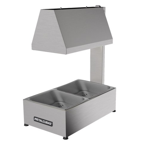 Conservador de Frituras Mcf02cp com 2 Cubas 1/2 X100 220v Metalcubas